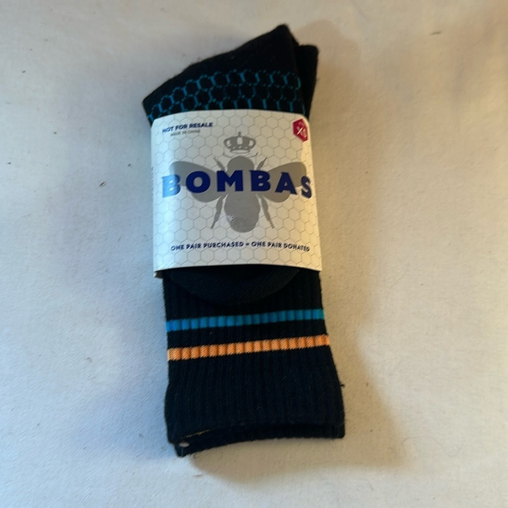 Bombas black socks size XS